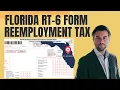 Florida Form RT-6 for Reemployment Taxes - Step-by-Step Example