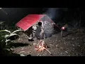 camping memasak di hutan