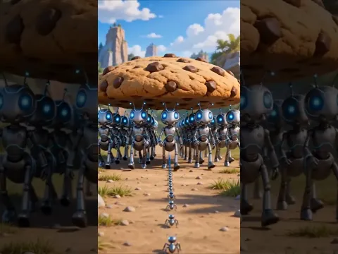 Cookies thief Robot Ants #bluecat #robotant#antman #animationvideo  #funny #cartoon