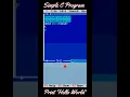 C program to print Hello World
