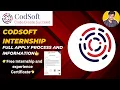 Codsoft Internship Full Apply Process Information offer Letter Work Form Home Technical Rajnishsoni