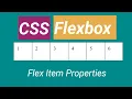 CSS Flexbox Tutorial part-2 Flex Items Properties