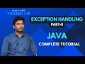 Exception Handling Part - 2 Multiple Catch Block