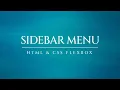 Responsive Sidebar Menu using Flexbox CSS Navigation Menu