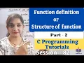 C-82-Functions in C definition or of function Part-2