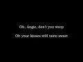 Download Lagu The Rolling Stones - Angie (Lyrics HD)