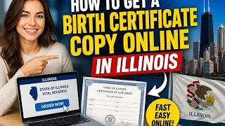 How to get a birth certificate copy online in Illinois