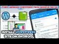 Create A WordPress Site On Android Locally
