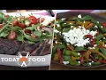 Grilled Steak Caprese and Charred Pepper Salad Get the Recipes
