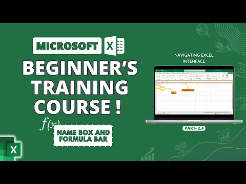 Excel Formula Bar and Name Box Navigation Guide - YouTube thumbnail