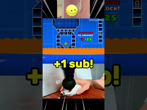 It's Me It's Verity VS 25 Subscriber Lava Trap in Geometry Dash! #shorts