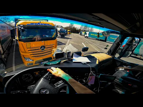 Download MP3 POV Truck Driving MERCEDES ACTROS in GERMANY #trucks #truck #driver #pov #hgv