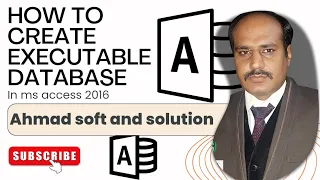 How to Make Executable Database Executable ahmad soft and solution