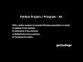 EP 04 Language Python Program Project I go2collage
