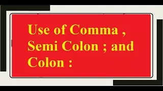 Use of Comma SemiColon and Colon in GW BASIC GW BASIC Programming Tutorials