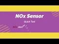 NOx Sensor Quick Test