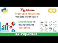 Predictive Modeling Variable Identification in a Dataset Using Python Google Colab RK