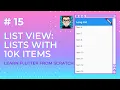 List View List With 10k Items Easy Flutter Tutorial Series For Beginners