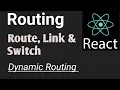 Routing Route Link Switch Dynamic Route Part React js in Hindi tutorial