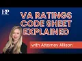 VA Ratings Code Sheet Explained