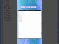 Creating Number Table using PHP with while loop