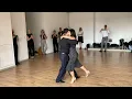 Tango class - close embrace turn rhythmical walking caminata I Ariel Taritolay Cornelia Roy