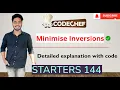 Codechef Starters 144 Minimise Inversions Editorial Solution
