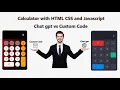 AI vs Developer - Calculator with HTML CSS JS ChatGPT vs Hand Code