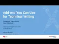 Webinar Add-ons You Can Use for Technical Writing