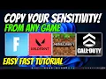How to Copy Your Same Sensitivity in All Games 2025
