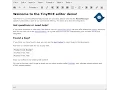TinyMCE Tutorial