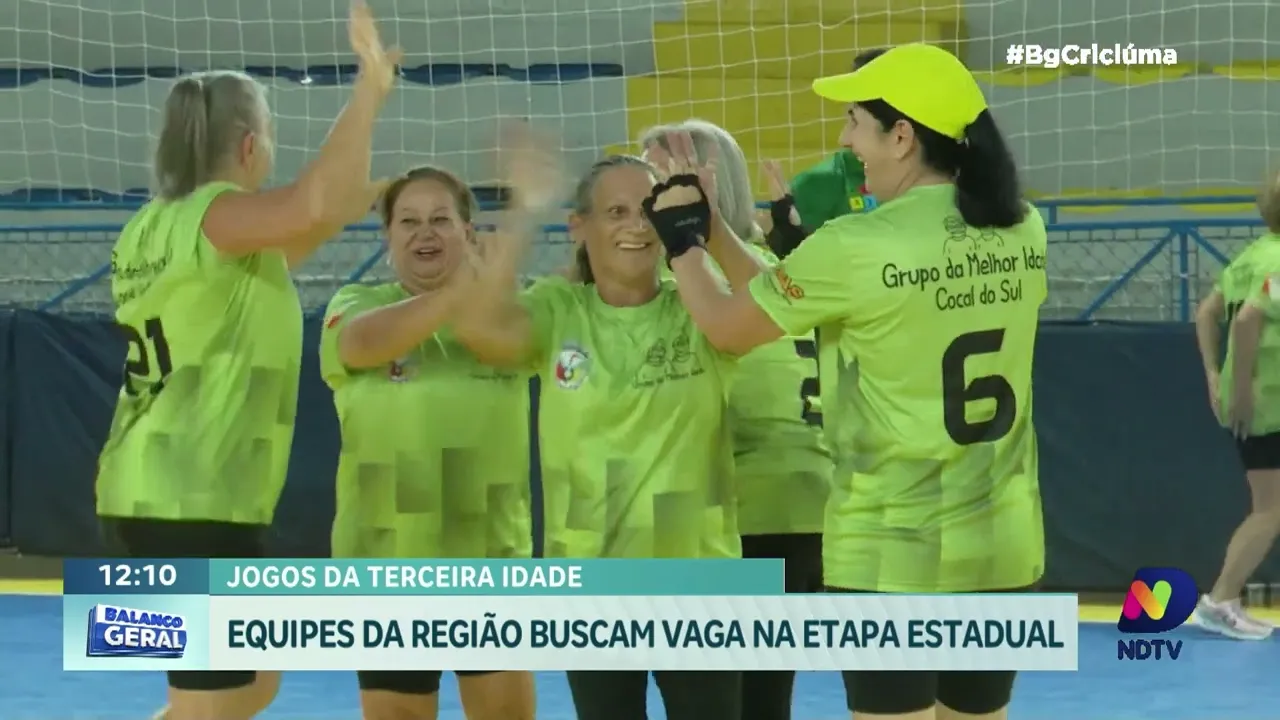 Jogos da terceira idade: JASTI anima Siderópolis rumo à etapa estadual em Criciúma