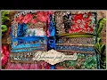 Floral bohemian junk journals flip through boho needs