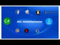 Leetcode 463 Island Perimeter Java C