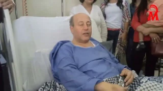 احد مصابي طنطا يرنم ترنيمة القيامة  أنظروا يديه  بفرح وتعزية    فيديو روعة دندنها