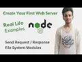Create Your First Web Server On Node js