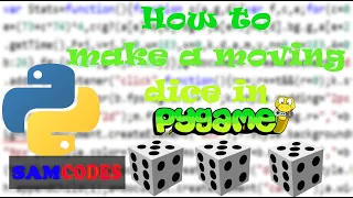 How to make a moving Dice in pygame - Python