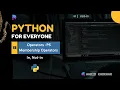 Python Membership Operators Python for Everyone - Ep 13