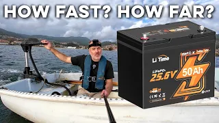 Electric Dinghy Speed & Range Test — Powered by LiTime LiFePO4! (Part 2) | DrakeParagon Sailing