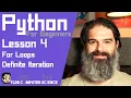 Python Tutorial For Beginners - Lesson 4