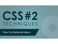 Create a pure css horizontal menu