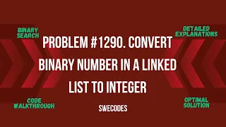 Problem of the Day - Convert Binary Number in a Linked List to Integer