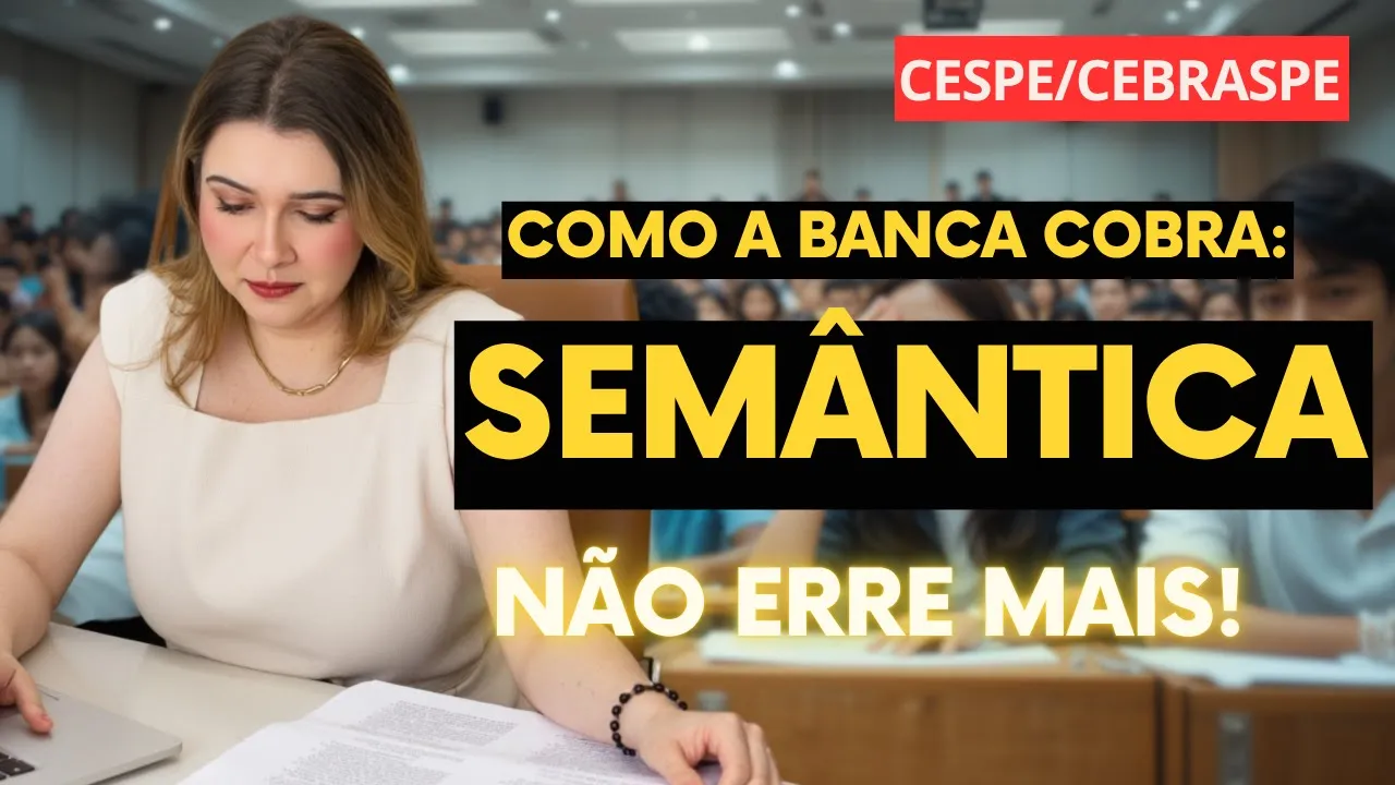 COMO A BANCA COBRA SEMÂNTICA NA PRÁTICA? - Professora Pamba