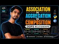 Association vs Aggregation vs Composition OOPS Relationships OOPS Zero to Hero 30 CodiXo
