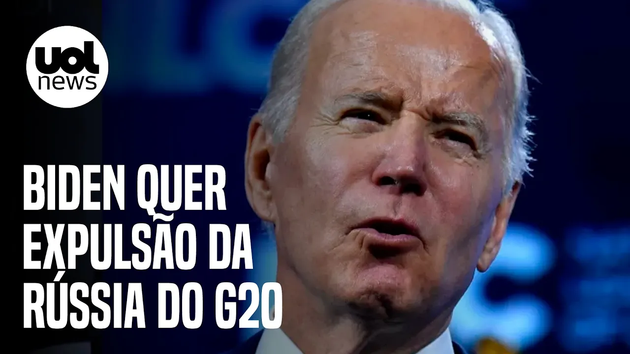 Guerra na Ucrânia: Biden quer expulsão da Rússia do G20; Brasil e emergentes são contrários