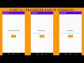 Part 10 How To Add Progress Bar In Android Android UI Widgets Android Studio Tutorial