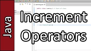 Incriment Operators - Java Programming Tutorial PC Mac 2015
