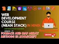 forEach and Map Array Methods in JavaScript Complete MEAN Stack Web Development in Hindi
