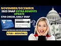 New 2023 Snap Update December 750 Checks On The Mail Early Snap EBT