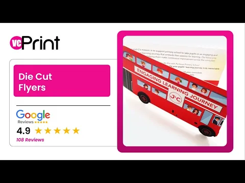 Die Cut Flyers video
